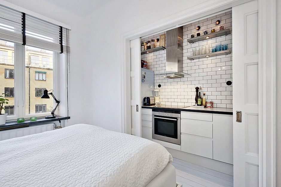 Перегородка между комнатами раздвижная