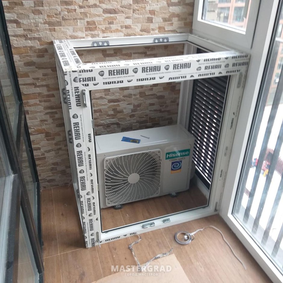 Короб для кондиционера на лоджии