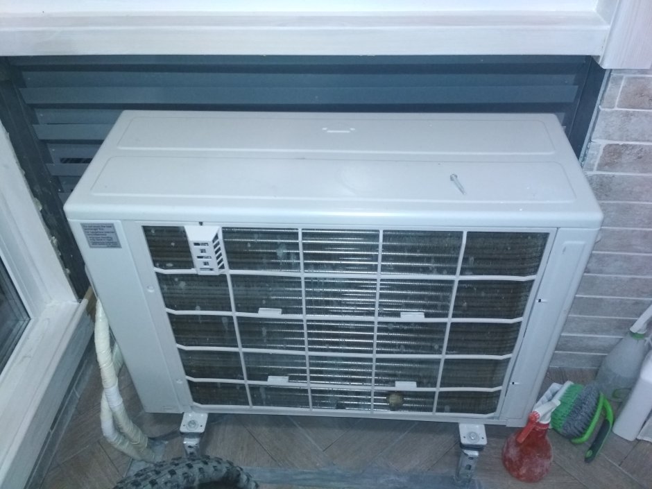 Короб для наружного блока кондиционера на балконе