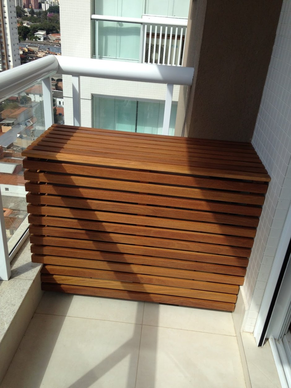 Деревянный короб для кондиционера