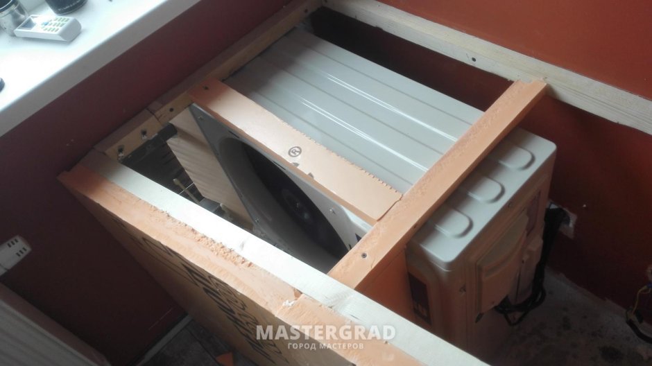 Короб для кондиционера на лоджии