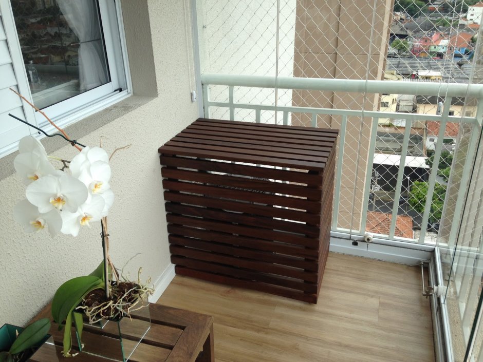 Короб для наружного блока кондиционера на лоджии