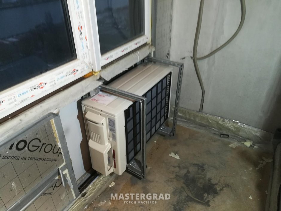 Короб для кондиционера на балконе герметичный