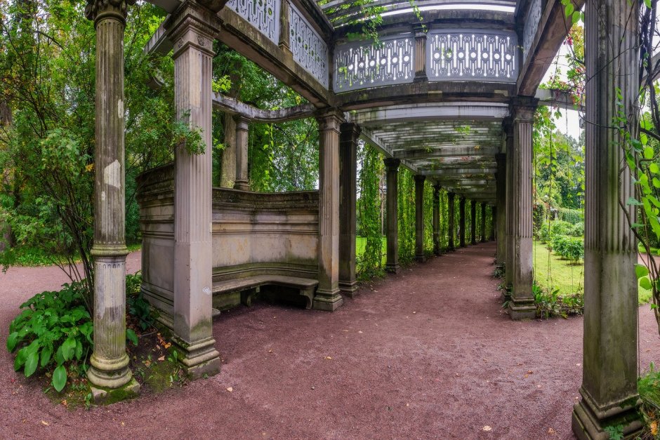 Екатерининский парк Царское село арки перголы