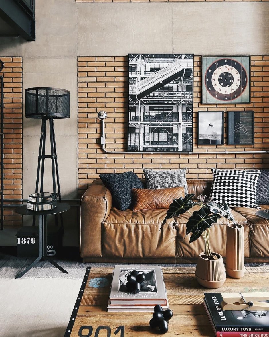 Декор в стиле лофт в интерьере