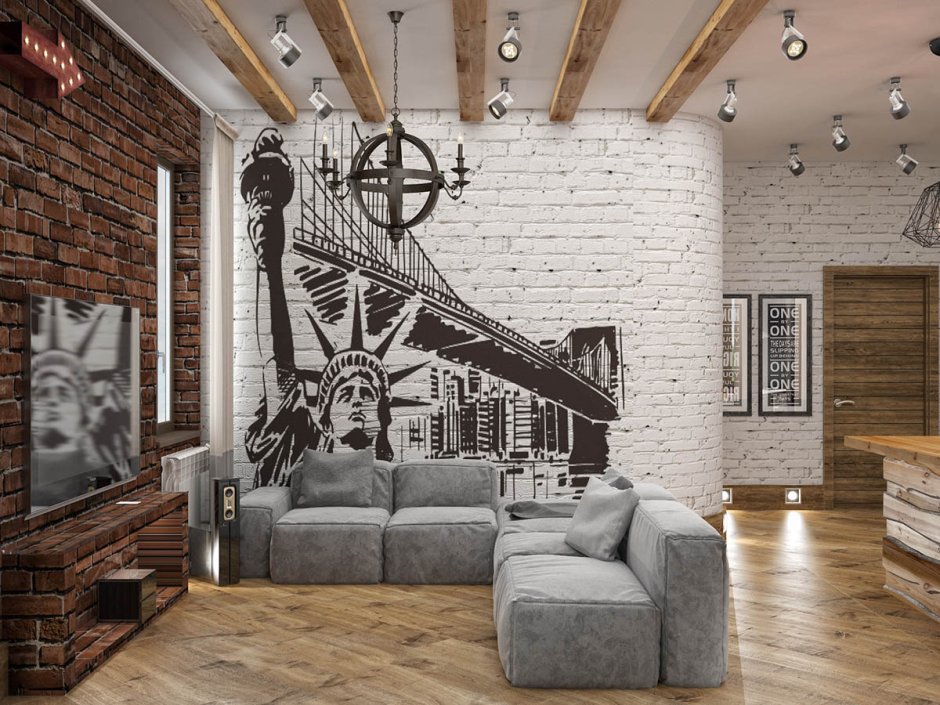 Отделка декоративным кирпичом