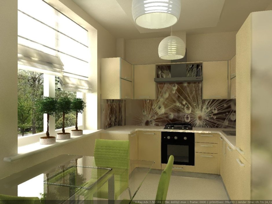 Интерьер кухни в панельке