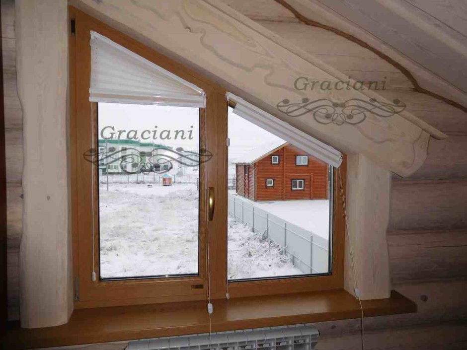 Дом из бруса с мансардой