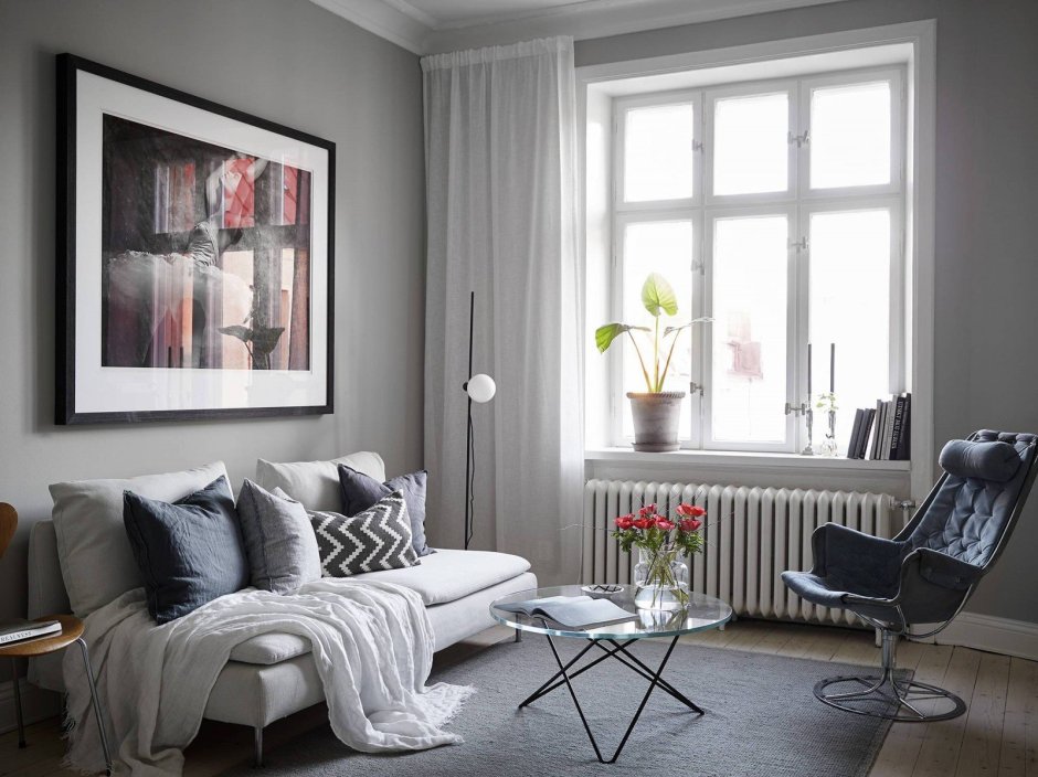 Оттенки серого в интерьере