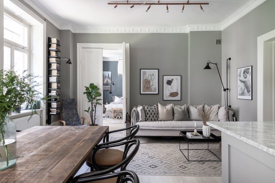 Интерьер в скандинавском стиле Стокгольм