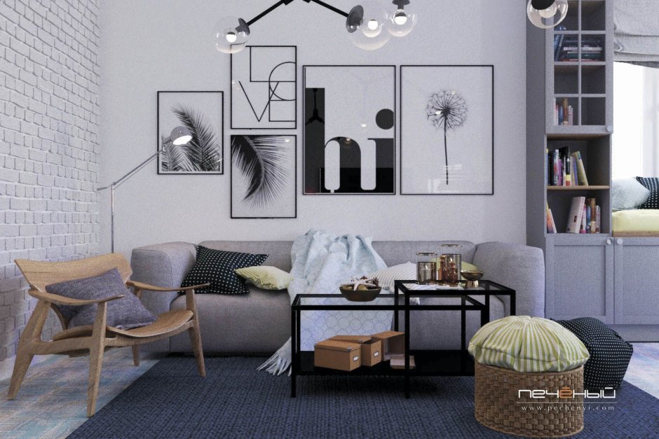 Скандинавский Фьюжн в интерьере