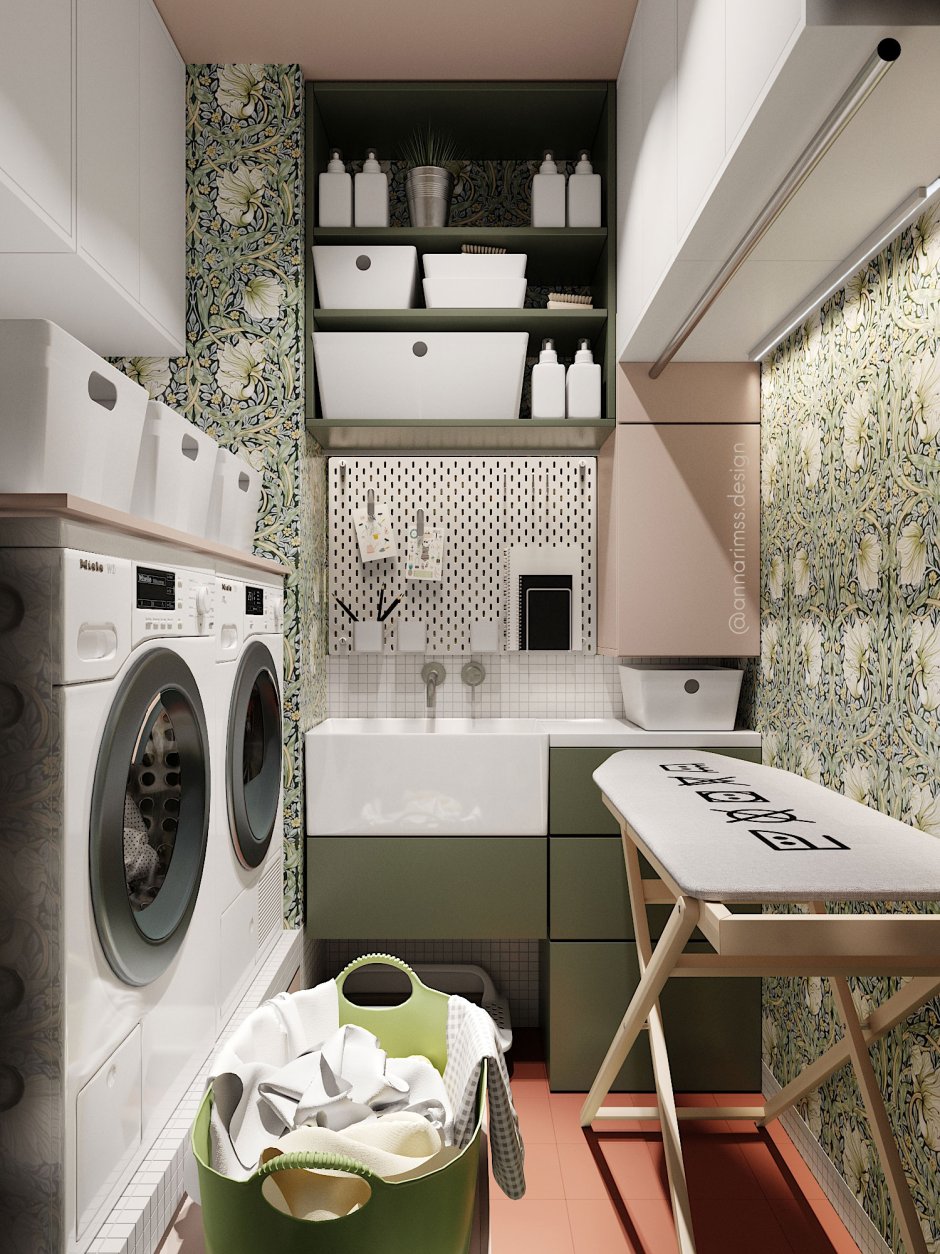 Шкаф для мини прачечной