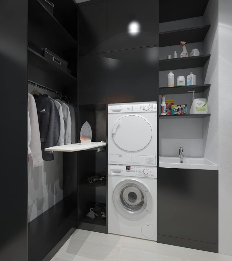 Гардеробная с постирочной