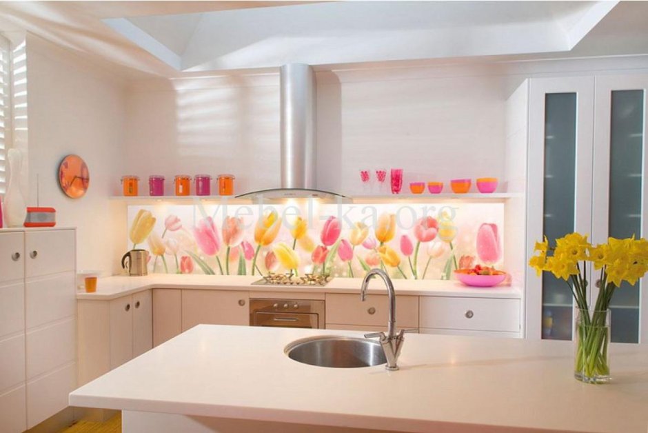 Фартук для кухни в скандинавском стиле