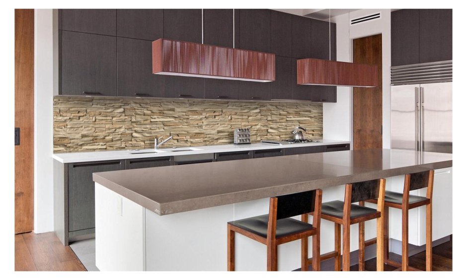 Кухонный фартук с полками