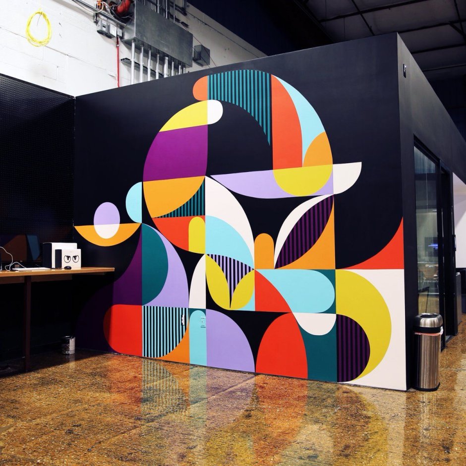 Бело синий интерьер