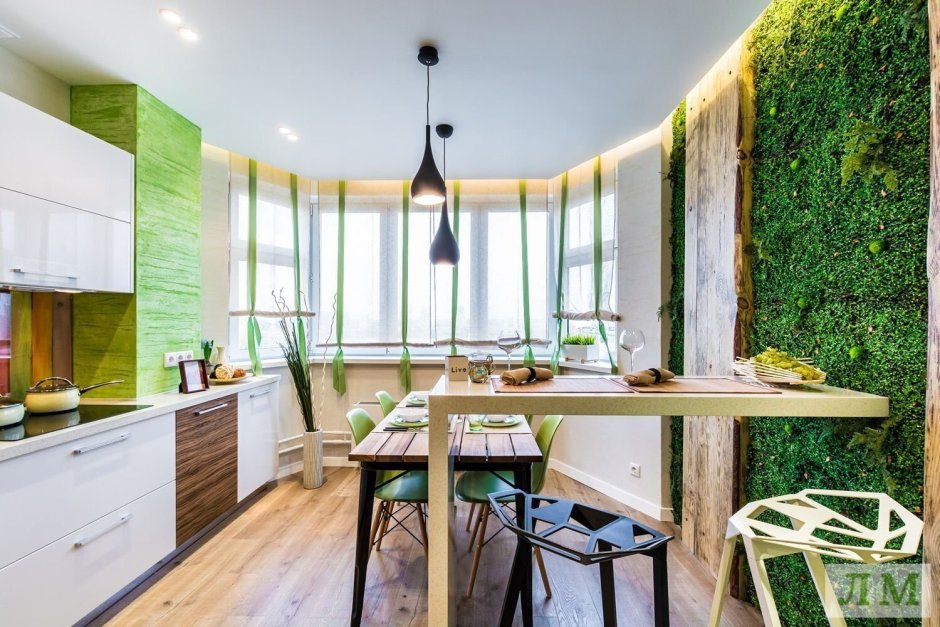 Кухня в стиле экостиль