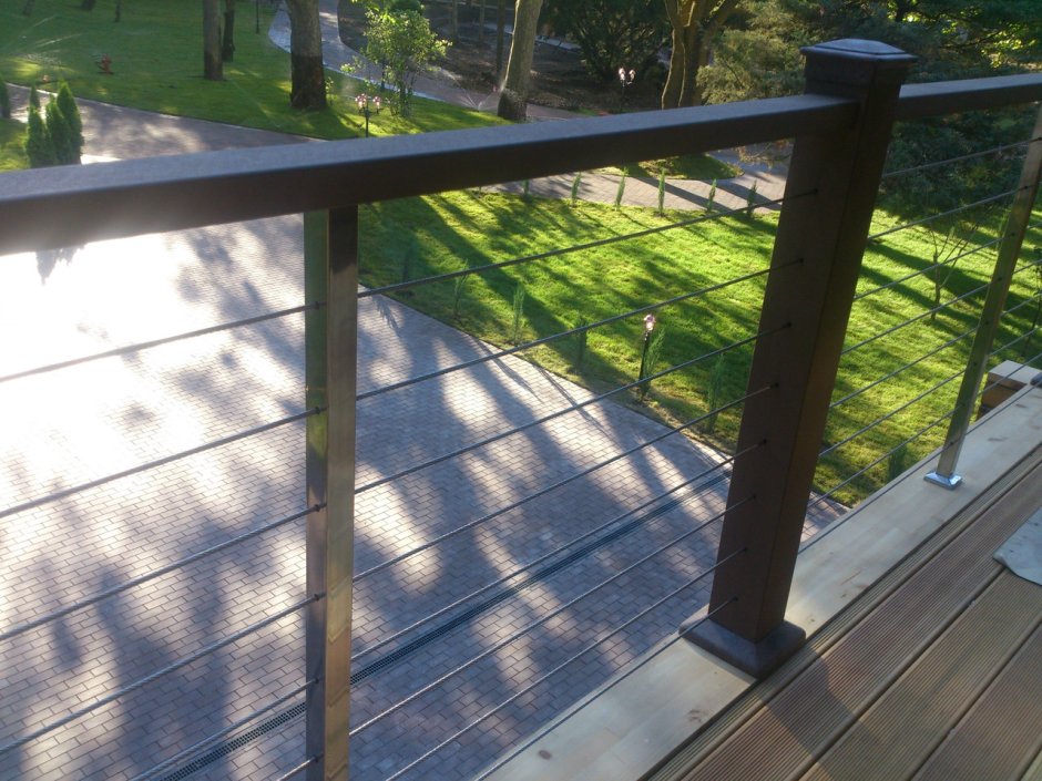 Тросовое ограждение балкона