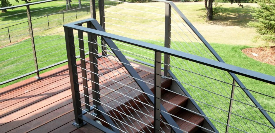 Перила для террасы из металла