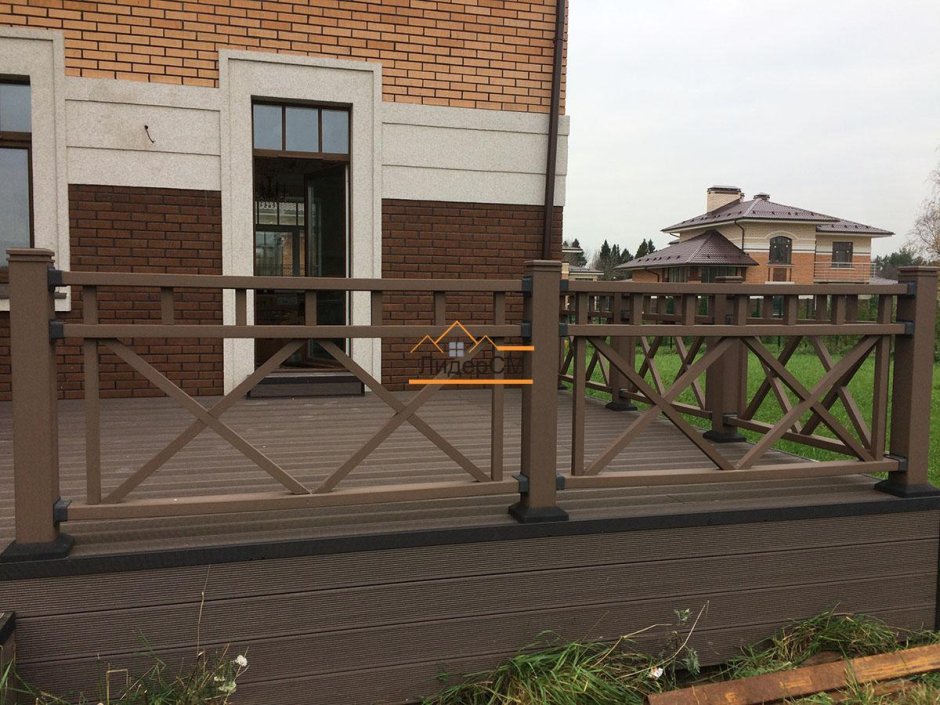 Композитное ограждения для веранды