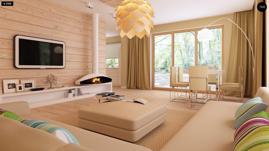 Интерьеры одноэтажных домов