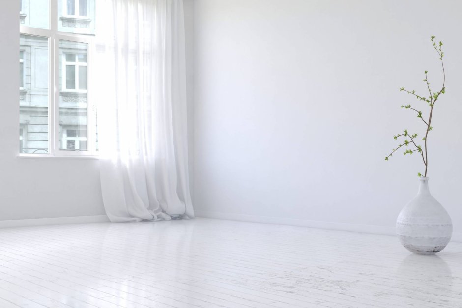 Белая комната пустая