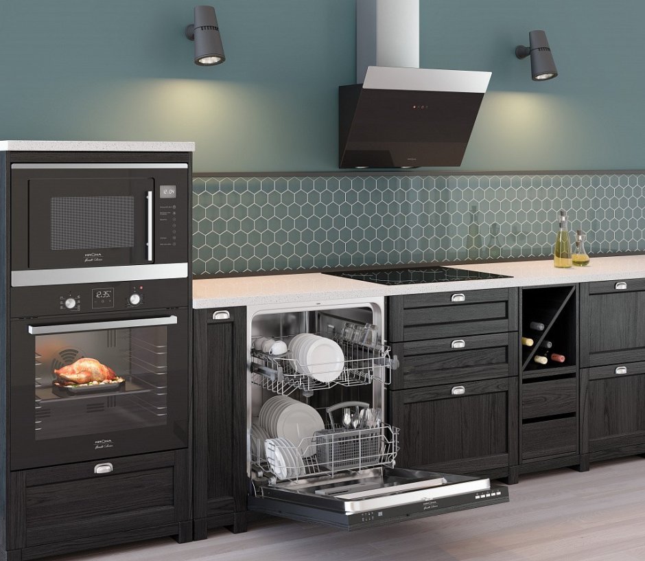 Вытяжка Krona Kristen 600 Black/inox s