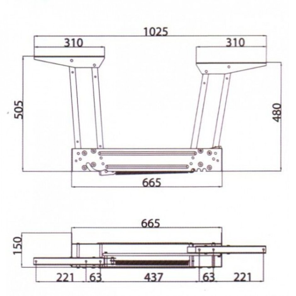 Механизм МПО-587 "стол" (SKM)