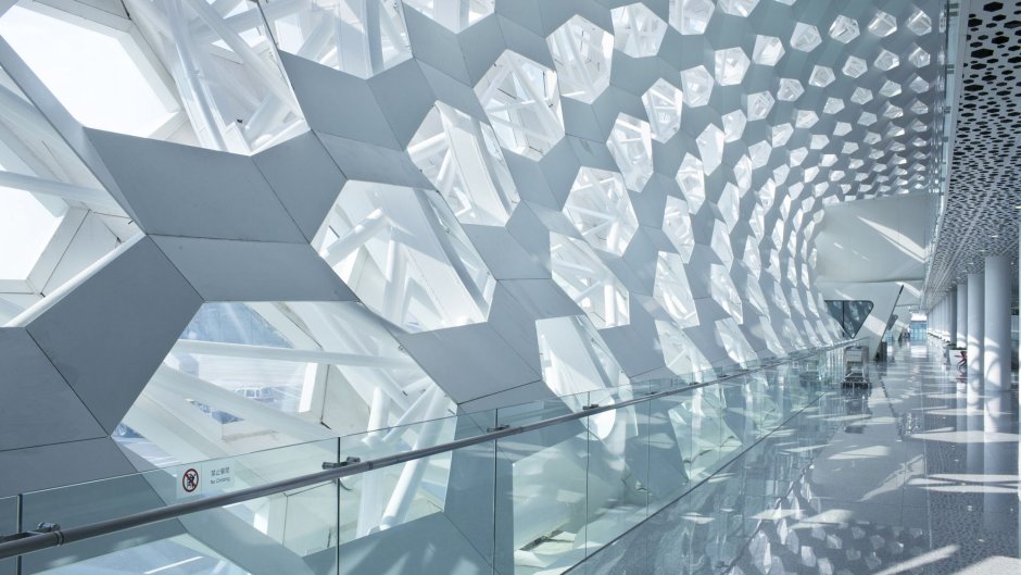 Интерьер аэропорт футуризм