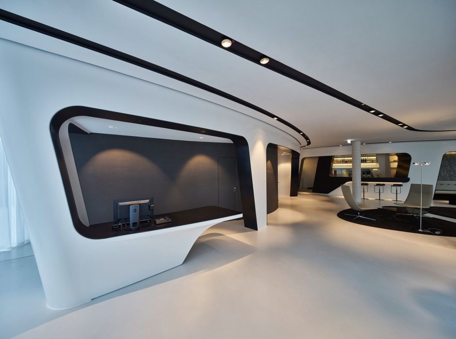 Футуристический интерьер офиса