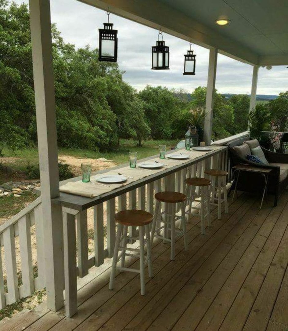 Барная стойка на террасе