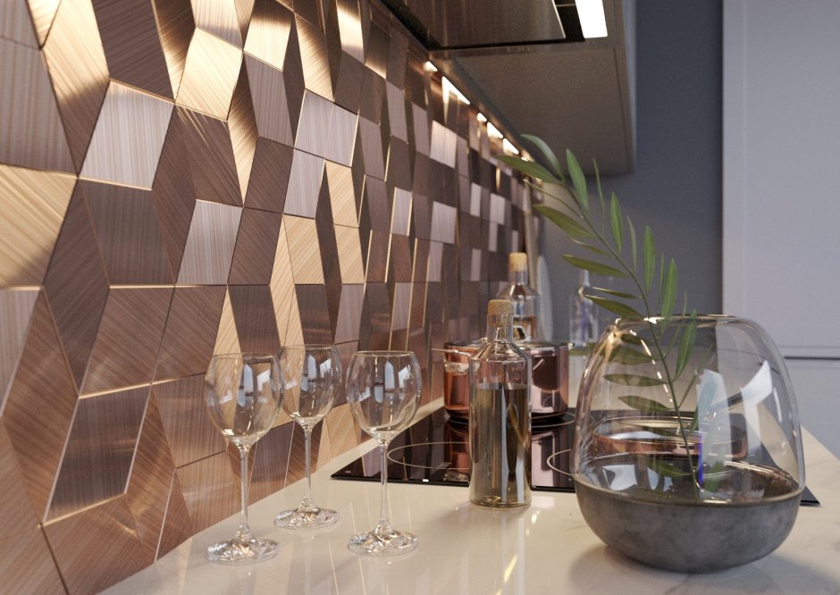 Латунные панели для интерьера