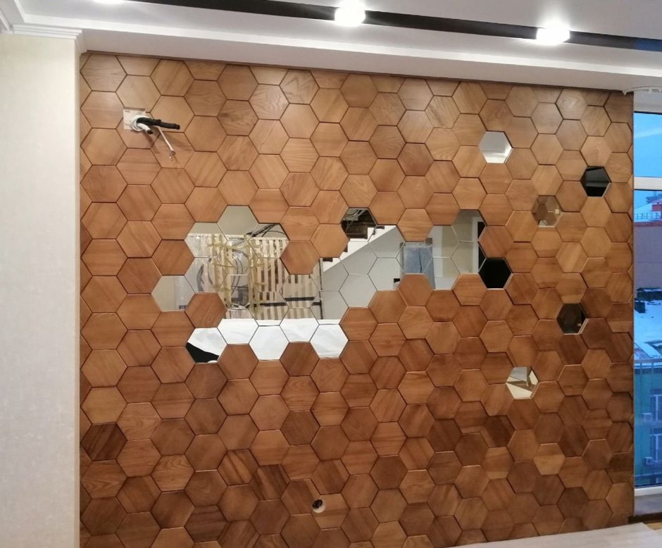 Панно соты на стену