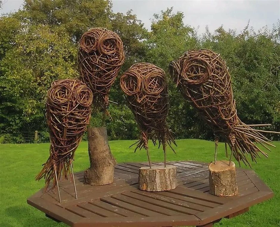 Скульптуры из веток