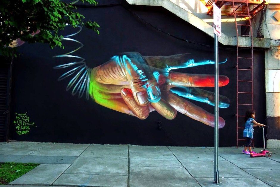 Необычный стрит арт