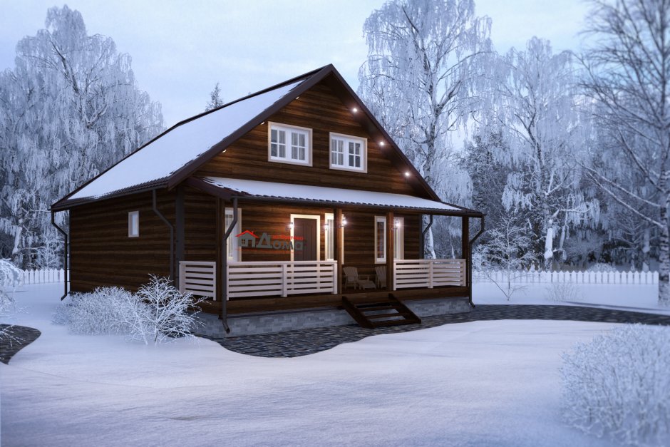 Дом из бруса 6х6 Енисей