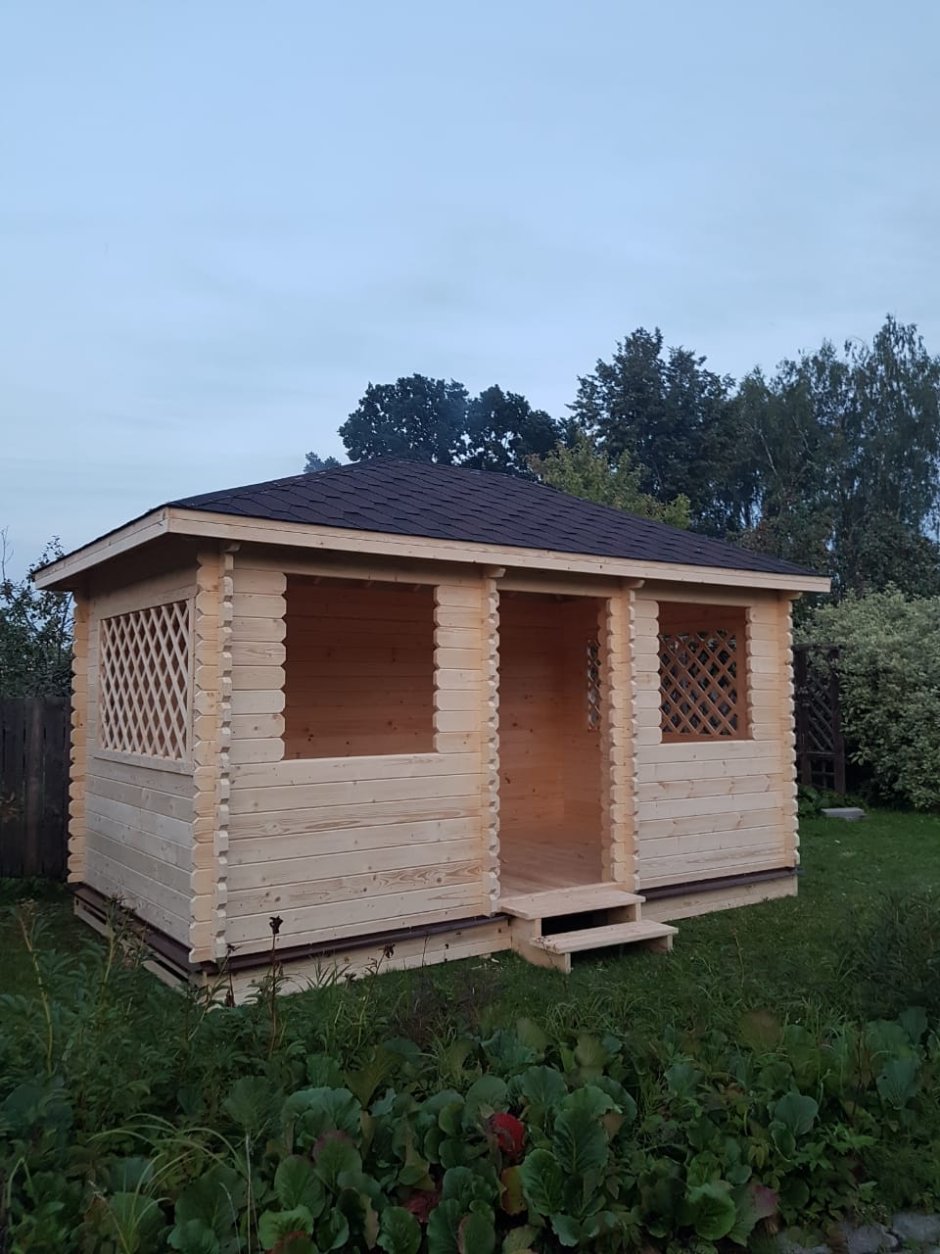 Беседка из мини бруса 45 мм