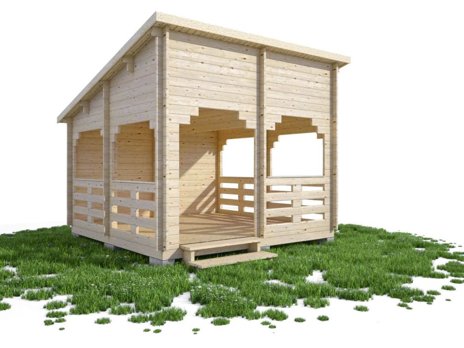 Беседка 4х4 из минибруса