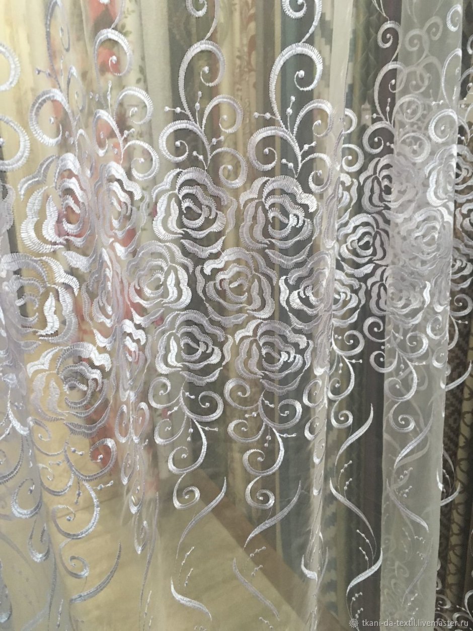 Тюль капроновая цветная