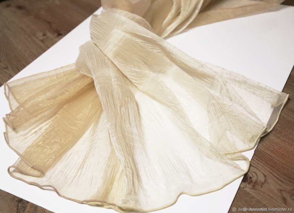 Жатая органза для штор