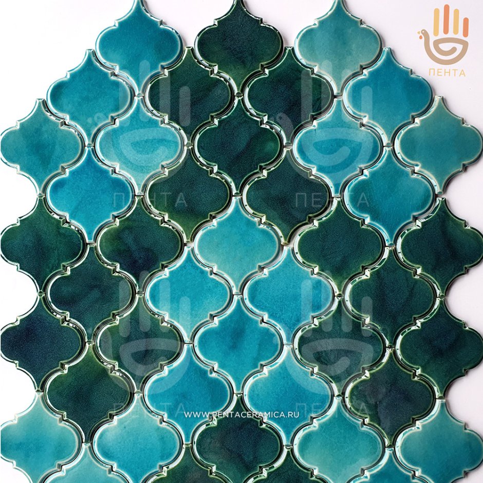 Керама Марацци майолика Арабески голубой