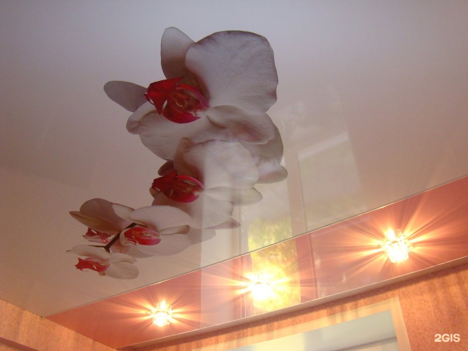 Натяжные потолки с сердечками