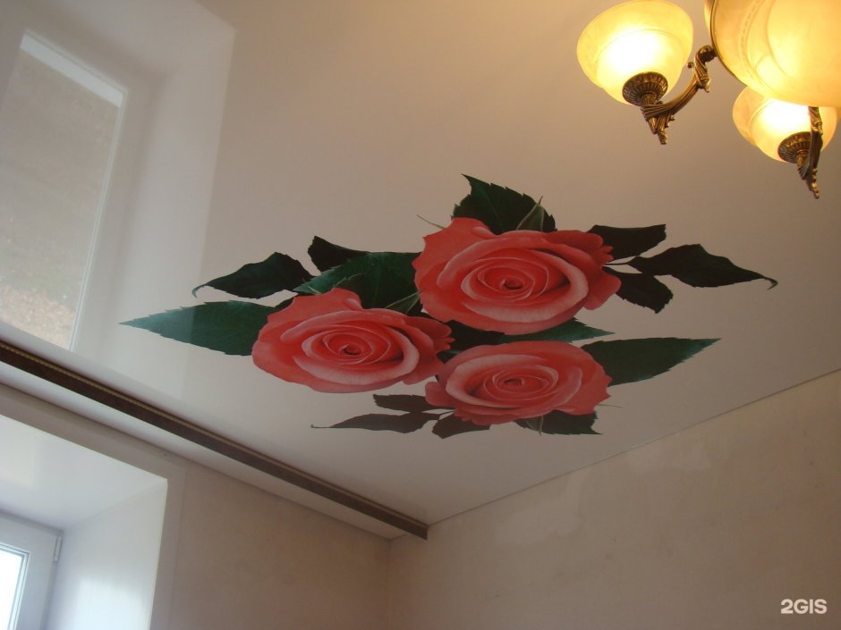 Матовые натяжные потолки с фотопечатью