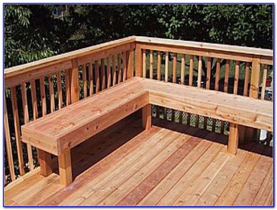 Угловая скамейка в беседку