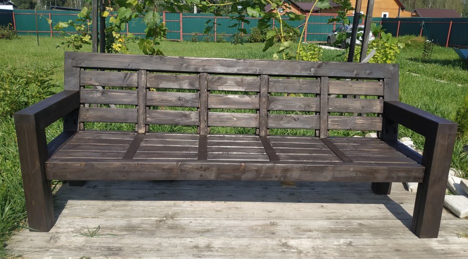 Лавочки в беседку с местом для хранения