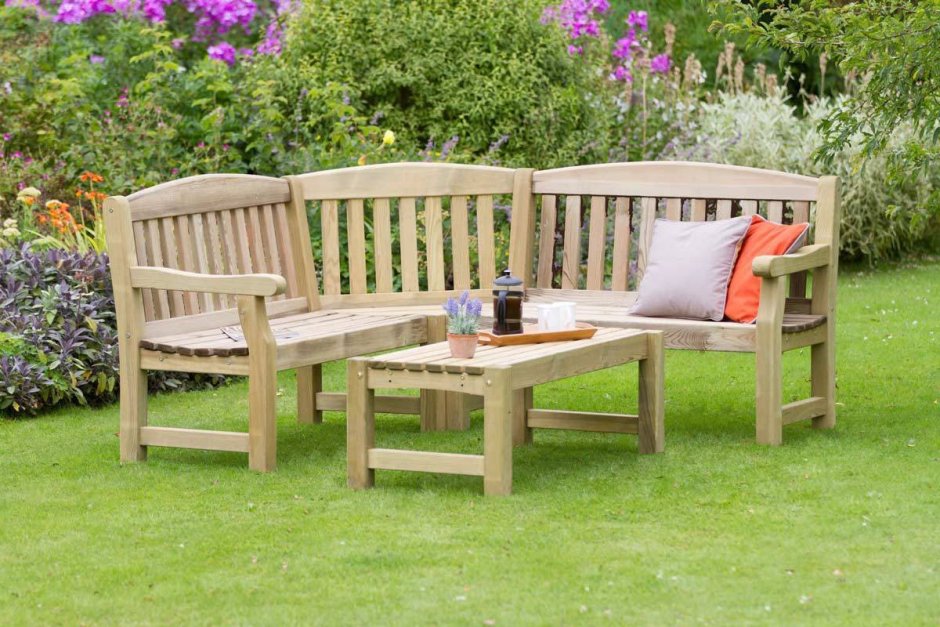 Лавочки для дачи буквой п