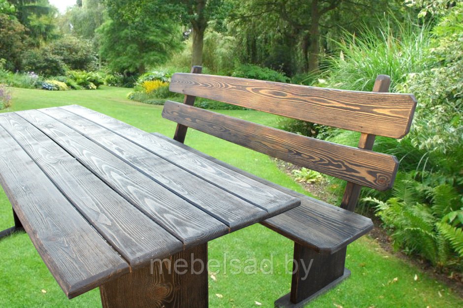 Стол с лавочками для дачи