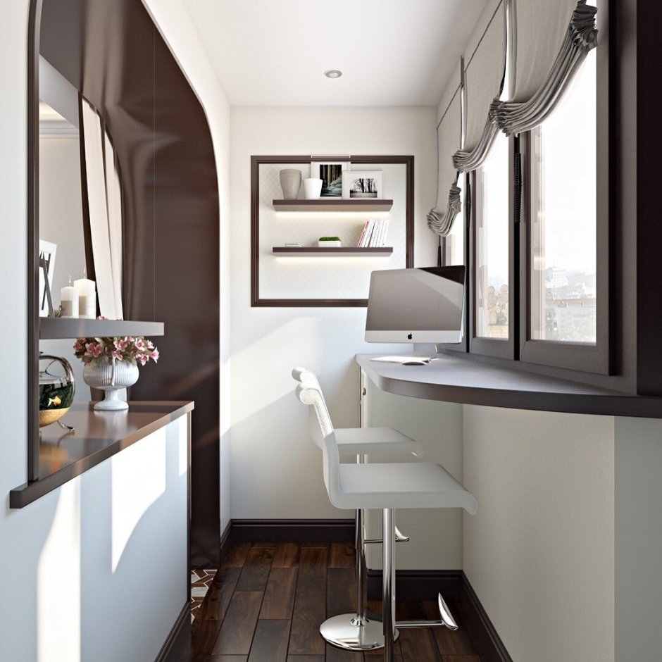 Маленькая узкая кухня