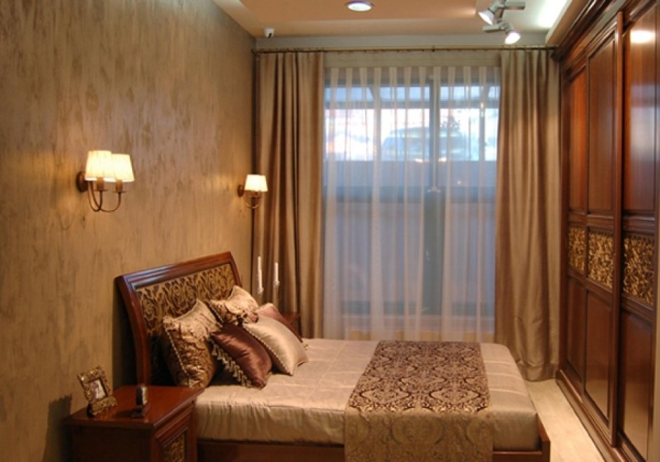 Шторы под штукатурку в интерьере