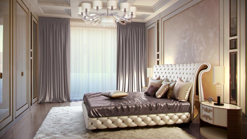 Декоративная штукатурка в спальне дизайн